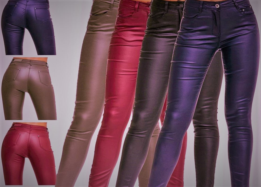 Second Life Marketplace - *An@rchy Ink* Leather Pants [Black Patterns] with  HUD
