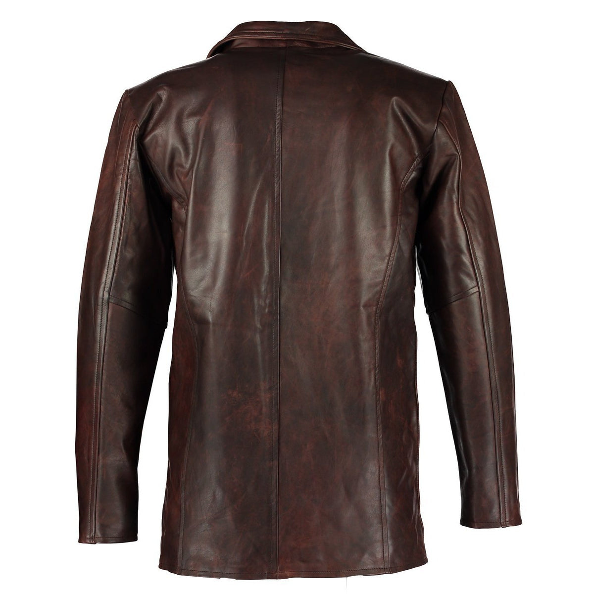 Men's Max Payne Vintage Brown Leather Jacket Coat– Charlie London ...