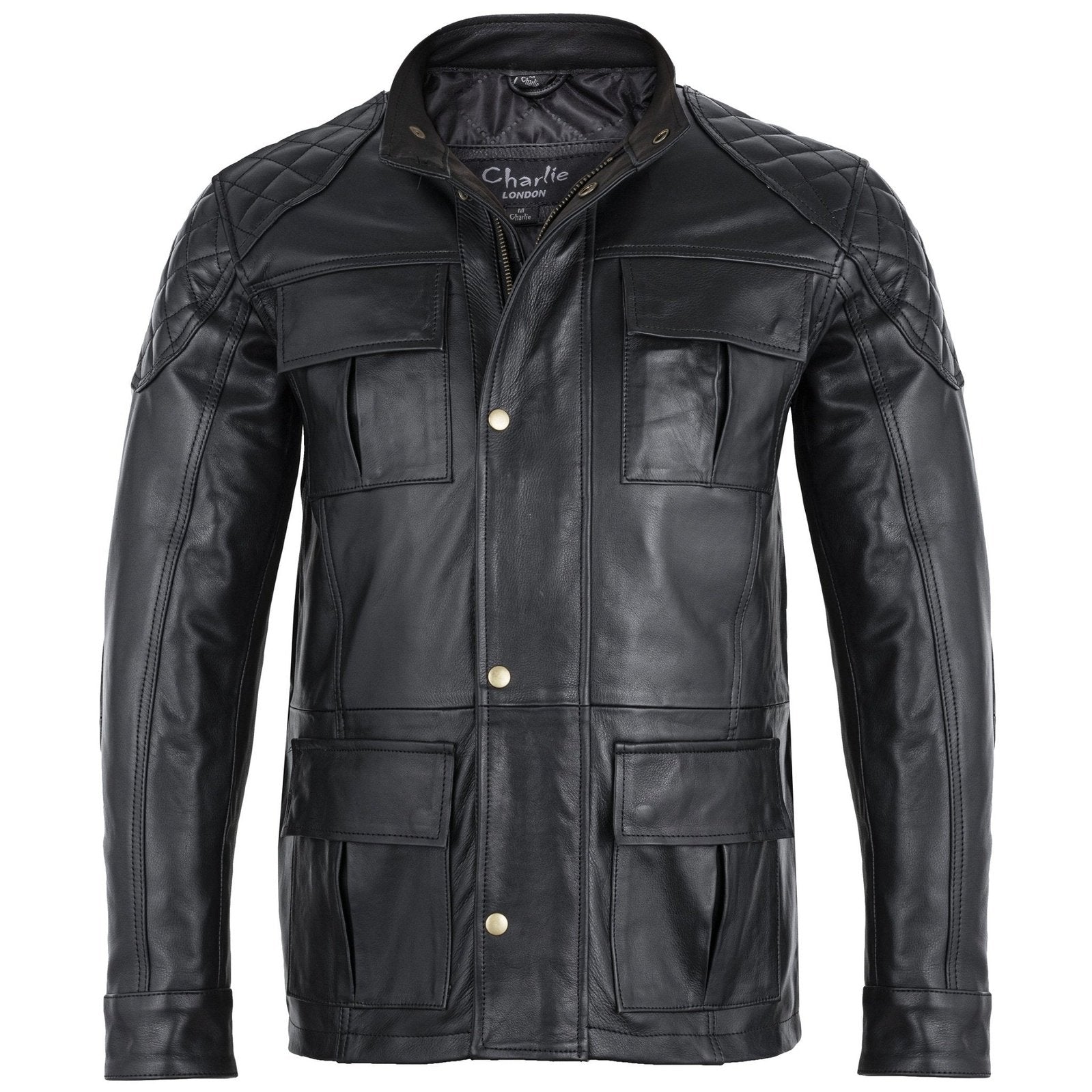 Mens 3/4 Soft Vintage Brown Leather Brontes Jacket– Charlie London ...