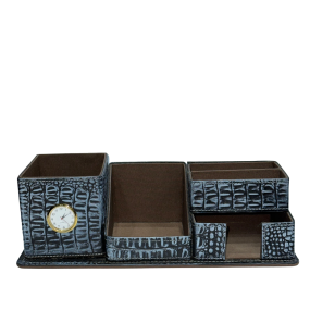 leather desk accessories organisers