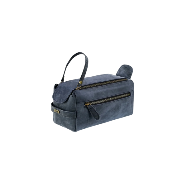 mens leather wash bag