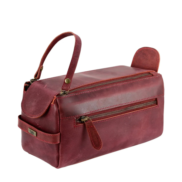 mens wash bag with toiletries