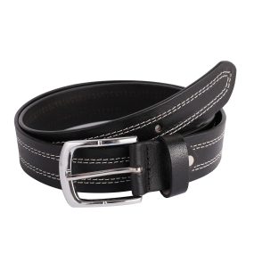 Mens Leather Belts Premium Quad Stitch-Casual & Formal Belt